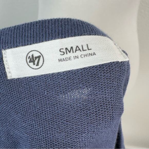 ‘47 Brand NEW Women’s Retro Auburn University Striped Sleeve Tee Size Small - Picture 3 of 7